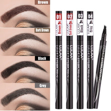 Load image into Gallery viewer, 4 Head Eyebrow Marker Pencil Microblading EyeBrow Thin Pen Painless Liquid Eyebrows Shades Makeup Sourcile Eyebrow Tattoo Pencil