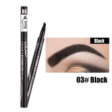 Load image into Gallery viewer, 4 Head Eyebrow Marker Pencil Microblading EyeBrow Thin Pen Painless Liquid Eyebrows Shades Makeup Sourcile Eyebrow Tattoo Pencil