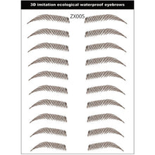 Load image into Gallery viewer, NEW Magic 4D Hair-like Eyebrow Tattoo Sticker False Eyebrows Waterproof Lasting Makeup Water-based Eye Brow Stickers Cosmetics