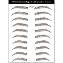Load image into Gallery viewer, Magic 4D Hair-like Eyebrow Tattoo Sticker False Eyebrows 7 Day Long Lasting Super Waterproof Makeup Eye Brow Stickers Cosmetics