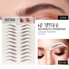 Load image into Gallery viewer, O.TWO.O 4D Eyebrows Sticker Water Transfer Hair-like Eye Brow Tattoo Stickers Long Lasting False Eyebrow Enhancers