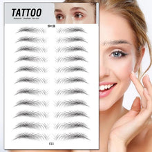 Load image into Gallery viewer, O.TWO.O 4D Eyebrows Sticker Water Transfer Hair-like Eye Brow Tattoo Stickers Long Lasting False Eyebrow Enhancers