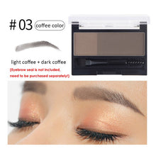 Load image into Gallery viewer, Adjustable Perfect Eyebrow Stamp 2 Colors Eyebrow Enhancers Powder Palette Makeup Waterproof Eyebrow Shadow with Eye Brow Brush