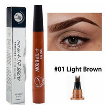Load image into Gallery viewer, Microblading Tattoo Eyebrow Pen Waterproof Fork Tip Eyebrow Pencil Long Lasting 5 Colors Nude Fine Sketch Liquid Eye Brow Pencil