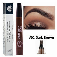 Load image into Gallery viewer, Microblading Tattoo Eyebrow Pen Waterproof Fork Tip Eyebrow Pencil Long Lasting 5 Colors Nude Fine Sketch Liquid Eye Brow Pencil