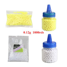 Load image into Gallery viewer, 0.12g 1000 Rounds Airsoft 6mm BB Strikeball Tactical Hunting Shooting Practice BB Bullets Paintball Plastic Polished Pellets
