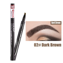 Load image into Gallery viewer, 4 Head Eyebrow Marker Pencil Microblading EyeBrow Thin Pen Painless Liquid Eyebrows Shades Makeup Sourcile Eyebrow Tattoo Pencil
