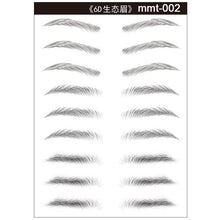 Load image into Gallery viewer, Magic 4D Hair-like Eyebrow Tattoo Sticker False Eyebrows 7 Day Long Lasting Super Waterproof Makeup Eye Brow Stickers Cosmetics
