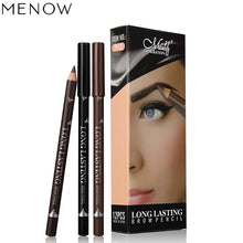 Load image into Gallery viewer, New Makeup MENOW Brand Long Lasting Waterproof Eyebrow Pencils Easy to Wear Black Brown Paint Eye Brow Brand Maquiagem

