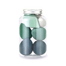 Load image into Gallery viewer, 7 PCS/Jar Makeup Foundation Sponges Beauty Egg Wet Dry Dual Use Makeup Concealer Puff Makeup Egg Cosmetic Tool Set with Bottle
