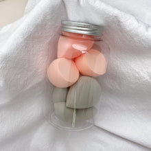 Load image into Gallery viewer, 7 PCS/Jar Makeup Foundation Sponges Beauty Egg Wet Dry Dual Use Makeup Concealer Puff Makeup Egg Cosmetic Tool Set with Bottle
