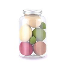 Load image into Gallery viewer, 7 PCS/Jar Makeup Foundation Sponges Beauty Egg Wet Dry Dual Use Makeup Concealer Puff Makeup Egg Cosmetic Tool Set with Bottle
