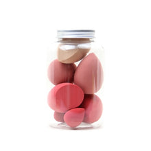 Load image into Gallery viewer, 7 PCS/Jar Makeup Foundation Sponges Beauty Egg Wet Dry Dual Use Makeup Concealer Puff Makeup Egg Cosmetic Tool Set with Bottle
