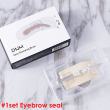 Load image into Gallery viewer, Adjustable Perfect Eyebrow Stamp 2 Colors Eyebrow Enhancers Powder Palette Makeup Waterproof Eyebrow Shadow with Eye Brow Brush
