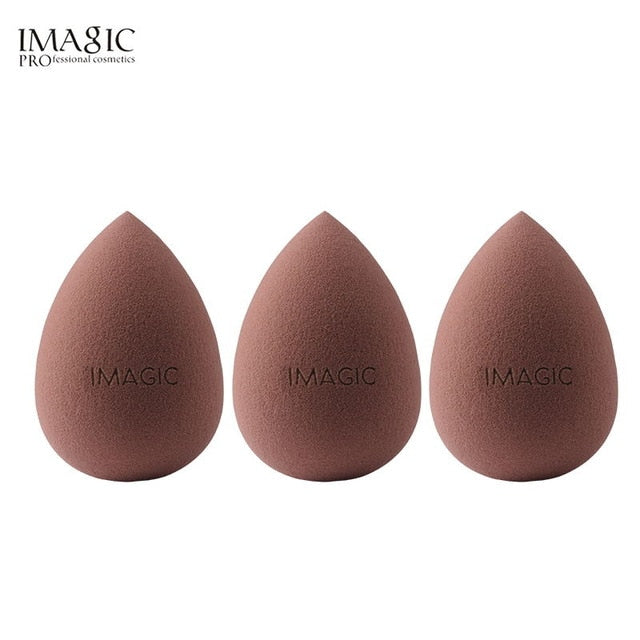 IMAGIC Makeup Mixer Soft Water Sponge Puff Professional Makeup Puff Sponge for Foundation Cream Concealer Makeup 3 Pack