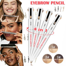 Load image into Gallery viewer, 4-in-1 Easy to Wear Natural Long-lasting Eyebrow Contour Pen Waterproof Defining Highlighting Brow MH88
