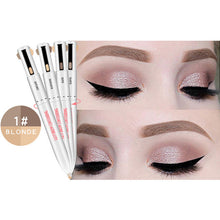 Load image into Gallery viewer, 4-in-1 Easy to Wear Natural Long-lasting Eyebrow Contour Pen Waterproof Defining Highlighting Brow MH88
