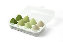 Load image into Gallery viewer, 1Set 8pcs Makeup Egg Puff Waterdrop Makeup Sponge Cosmetics Puff with Box Make up Puff With Holder Cosmetics Tool Set
