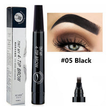 Load image into Gallery viewer, Microblading Tattoo Eyebrow Pen Waterproof Fork Tip Eyebrow Pencil Long Lasting 5 Colors Nude Fine Sketch Liquid Eye Brow Pencil
