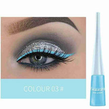 Load image into Gallery viewer, 1pc Makeup Colorful Liquid Eyeliner Waterproof Makeup Eye Eyeliner Matte Green Yellow Blue Liquid White Liner Liquid Green Y7M4

