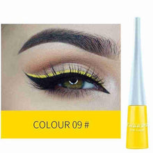 Load image into Gallery viewer, 1pc Makeup Colorful Liquid Eyeliner Waterproof Makeup Eye Eyeliner Matte Green Yellow Blue Liquid White Liner Liquid Green Y7M4
