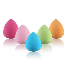 Load image into Gallery viewer, 5PCS/SET Drop Gourd Makeup Sponge Cosmetic Puff Cleaning Sponge Natural Puff Makeup Sponge Cream Facial Cleanser Tool MAG5204
