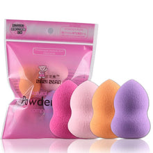 Load image into Gallery viewer, 5PCS/SET Drop Gourd Makeup Sponge Cosmetic Puff Cleaning Sponge Natural Puff Makeup Sponge Cream Facial Cleanser Tool MAG5204

