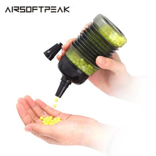 Load image into Gallery viewer, Airsoft 2300 Rounds Tactical Airsoft Speed BB Loader Expandable Bottle Military Paintball Hunting Shooting BB Balls Equipment
