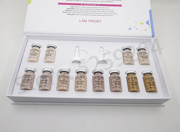 12pcs/set Multicolor Anti Aging BB Cream Glow dermawhite Brightening Serum Nude Concealer MakeUp CC Foundation Korean Makeup Kit