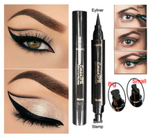 Load image into Gallery viewer, Cmaa Du Eyes Liner Liquid Make Up Pencil Waterproof Black Double-ended Stamps Eyeliner Pencil Eye Cosmetic Makeup Tool
