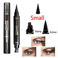 Load image into Gallery viewer, Cmaa Du Eyes Liner Liquid Make Up Pencil Waterproof Black Double-ended Stamps Eyeliner Pencil Eye Cosmetic Makeup Tool
