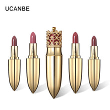 Load image into Gallery viewer, UCANBE Brand Crown Lipstick Luxurious Velvet Matte Gentle Pink Lip Stick Set Waterproof Moisturizer Batom Tint Red Lips Cosmetic
